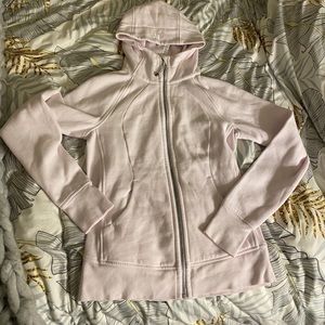 Light pink Lululemon zip up hoodie